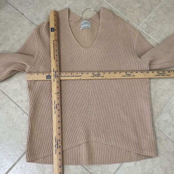 Urban Outfitters Cotton blend Top Women's M Beige V-neck Oversized Boho Beachy - Picture 7 of 11